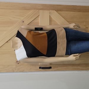 NWT | Worthington Colorblock Peplum Top | Small